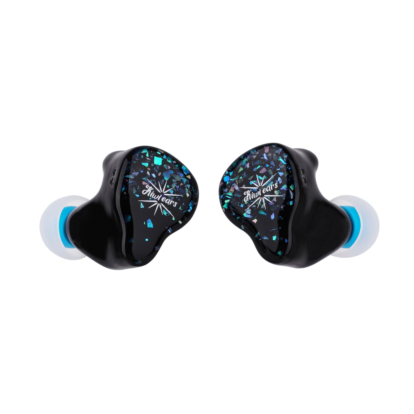 Hybrid IEM Earphones 1DD 6BA HiFi Wired Blue