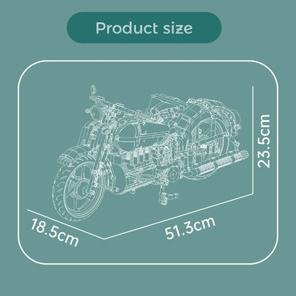 23004 Motorcycle Building Blocks Model with Original Box