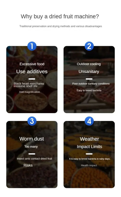 Waterproof 12 Layer Dehydrator for Fruit and Meat
