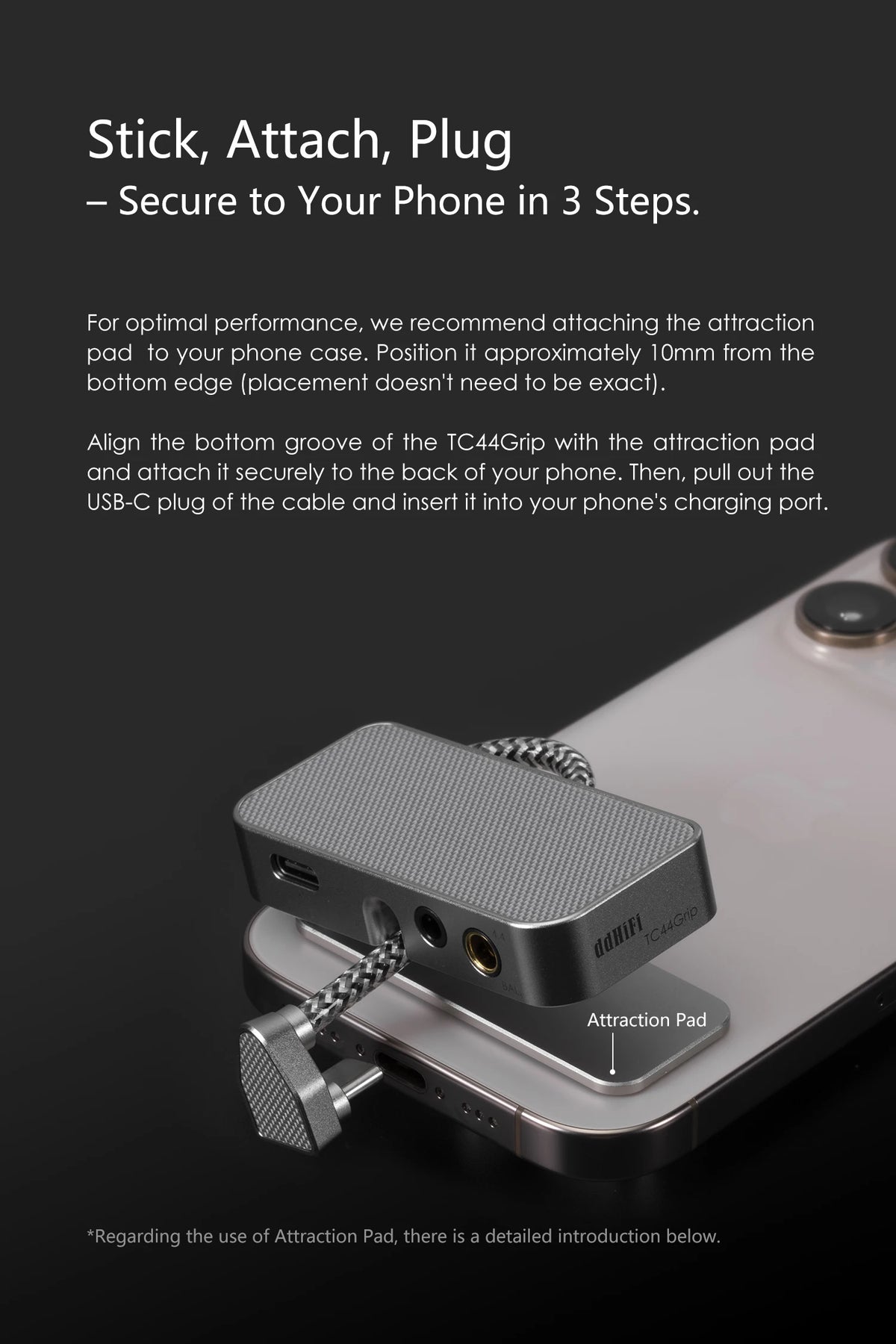 Portable DAC AMP 3.5mm 4.4mm Balanced DSD256 60W PD