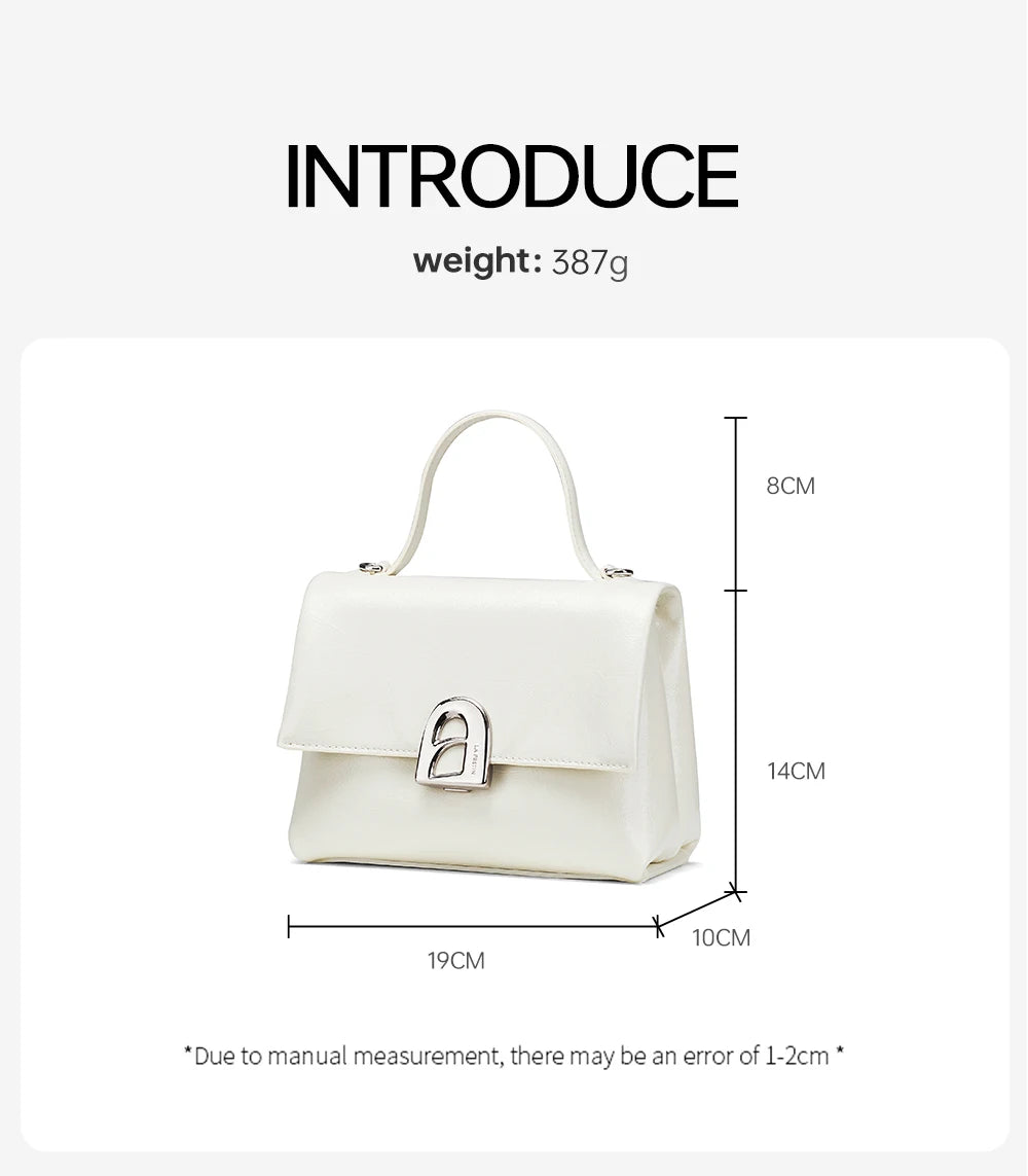 Compact Luxury Style Shoulder Bag Burgundy