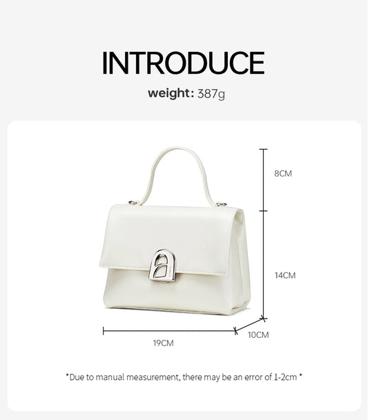 Compact Luxury Style Shoulder Bag Burgundy