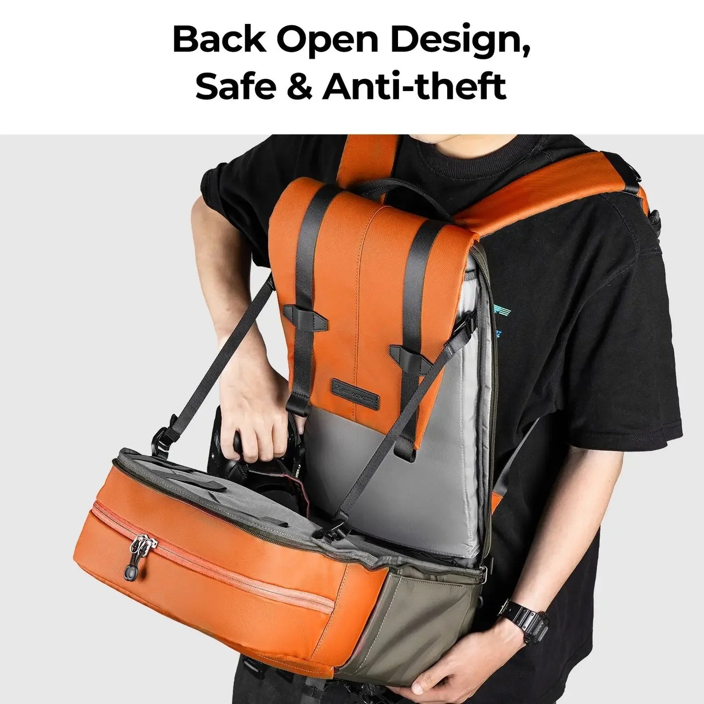 Outdoor Camera Backpack with Tripod Holder