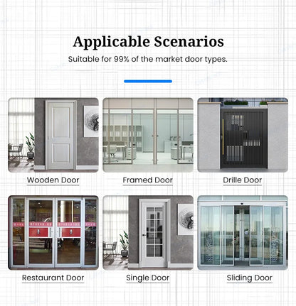 Smart Fingerprint Gate Lock Waterproof Double-Sided