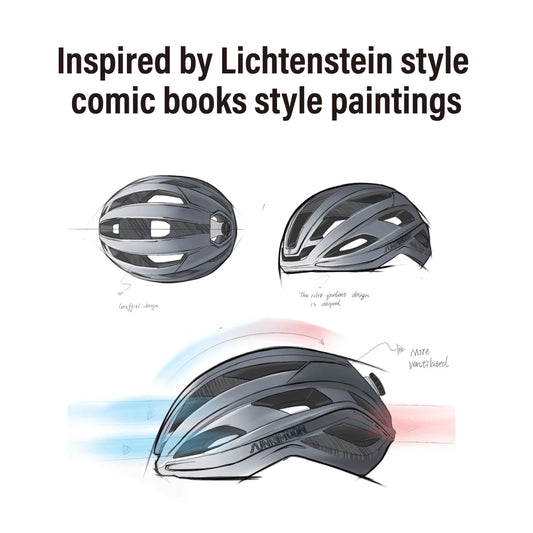 Breathable Cycling Helmet 3D Printed M Size Black