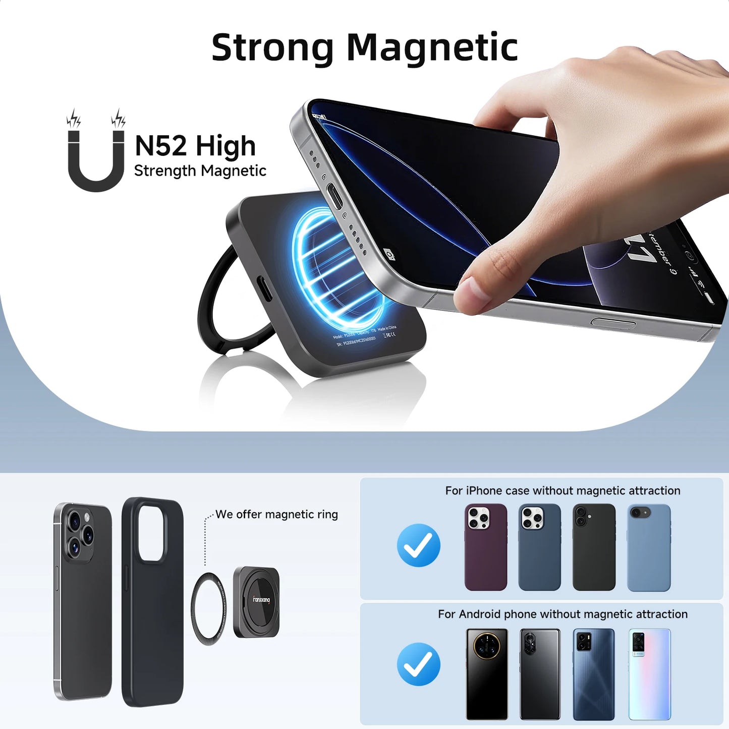 Portable 2TB External SSD USB 3.2 2000MB/s Speed
