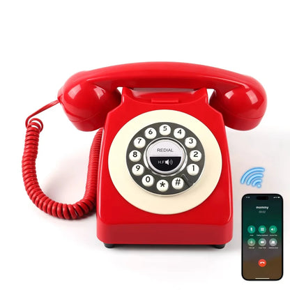 Retro Bluetooth Landline Phone with Speakerphone