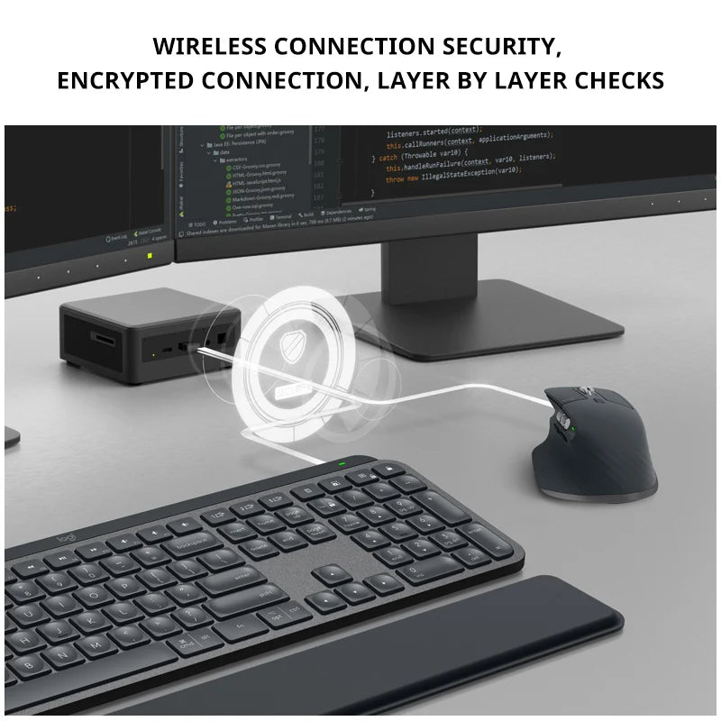 Ergonomic Wireless Mouse 8K DPI Long Battery Life