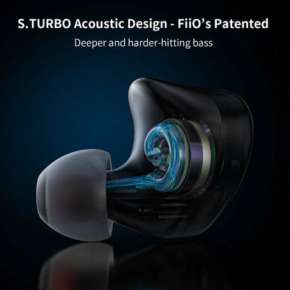 Titanium HiFi In-Ear Monitors with Hybrid Drivers