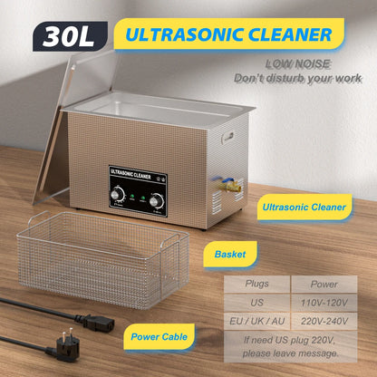 Large Ultrasonic Cleaning Machine 6.5L Heated Timer