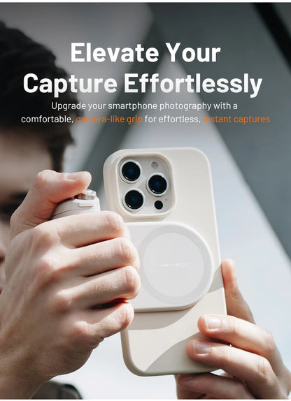 Wireless Phone Camera Grip with Fill Light & Remote