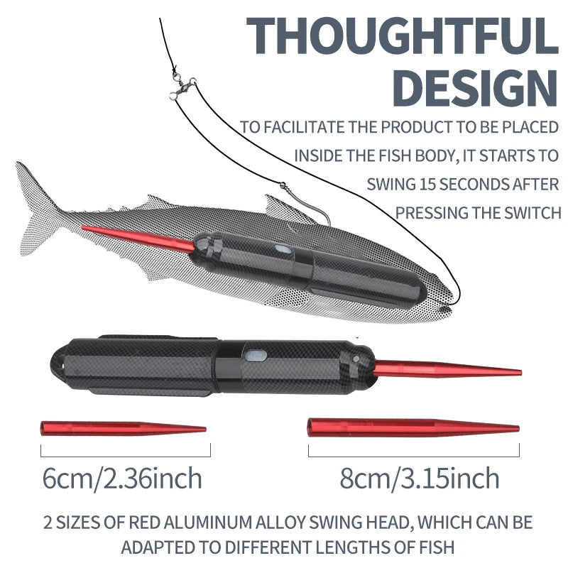 Smart Auto-Swimming Robotic Fishing Lure Rechargeable Sinking Bait