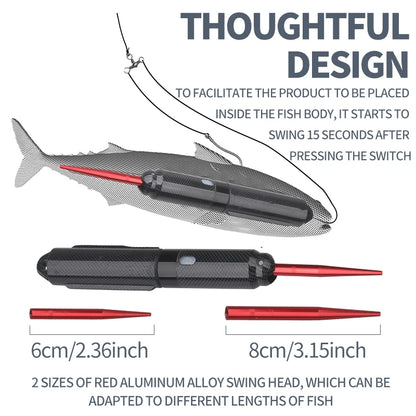 Smart Auto-Swimming Robotic Fishing Lure Rechargeable Sinking Bait