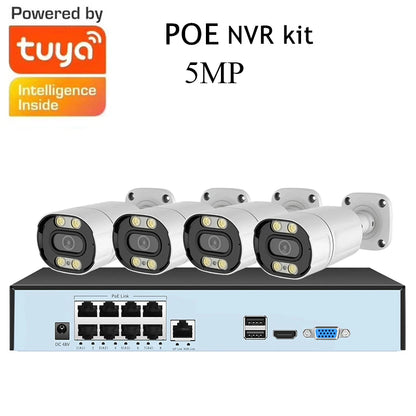 5MP 4-Camera 8CH NVR Security System 1TB