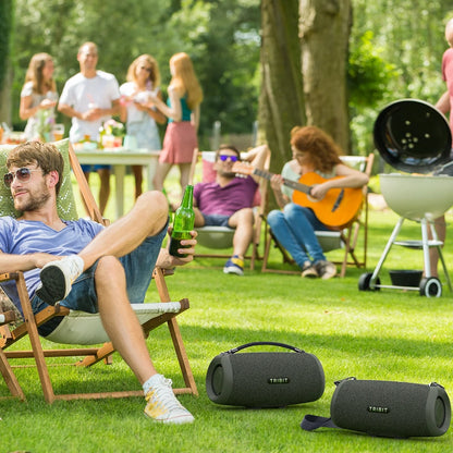 Waterproof 80W Outdoor Bluetooth Speaker with Built-in Powerbank