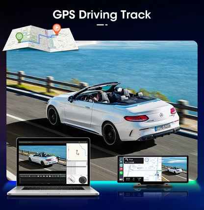 10.26 Inch 4K Dash Cam Rear Camera 64G