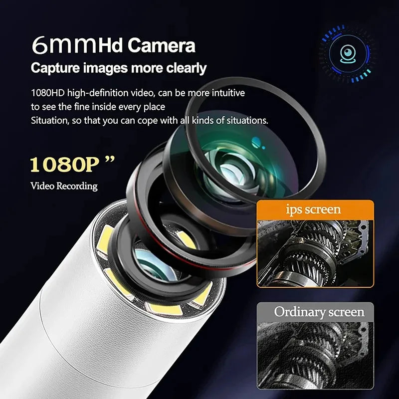 1080P Articulating Borescope 4.3 Inch Screen Camera