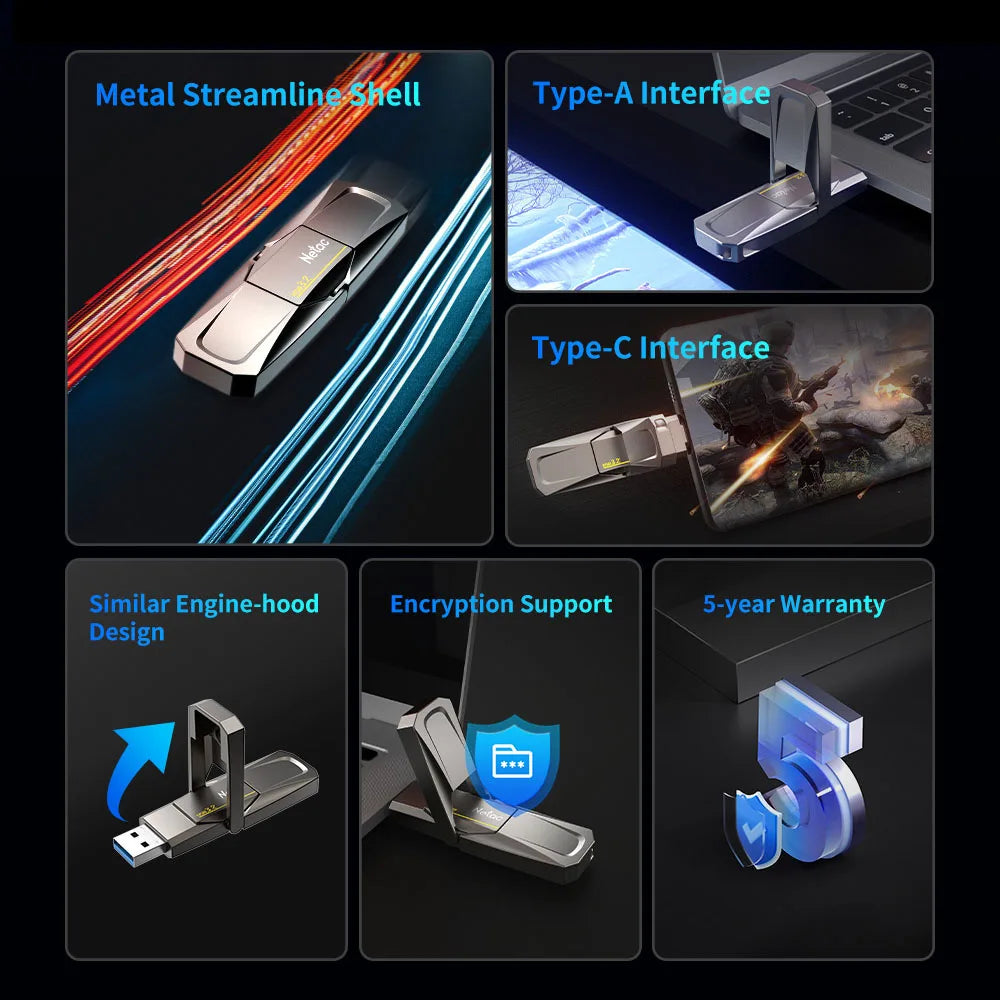 USB 3.2 Type-C Flash Drive 1TB 520MB/s