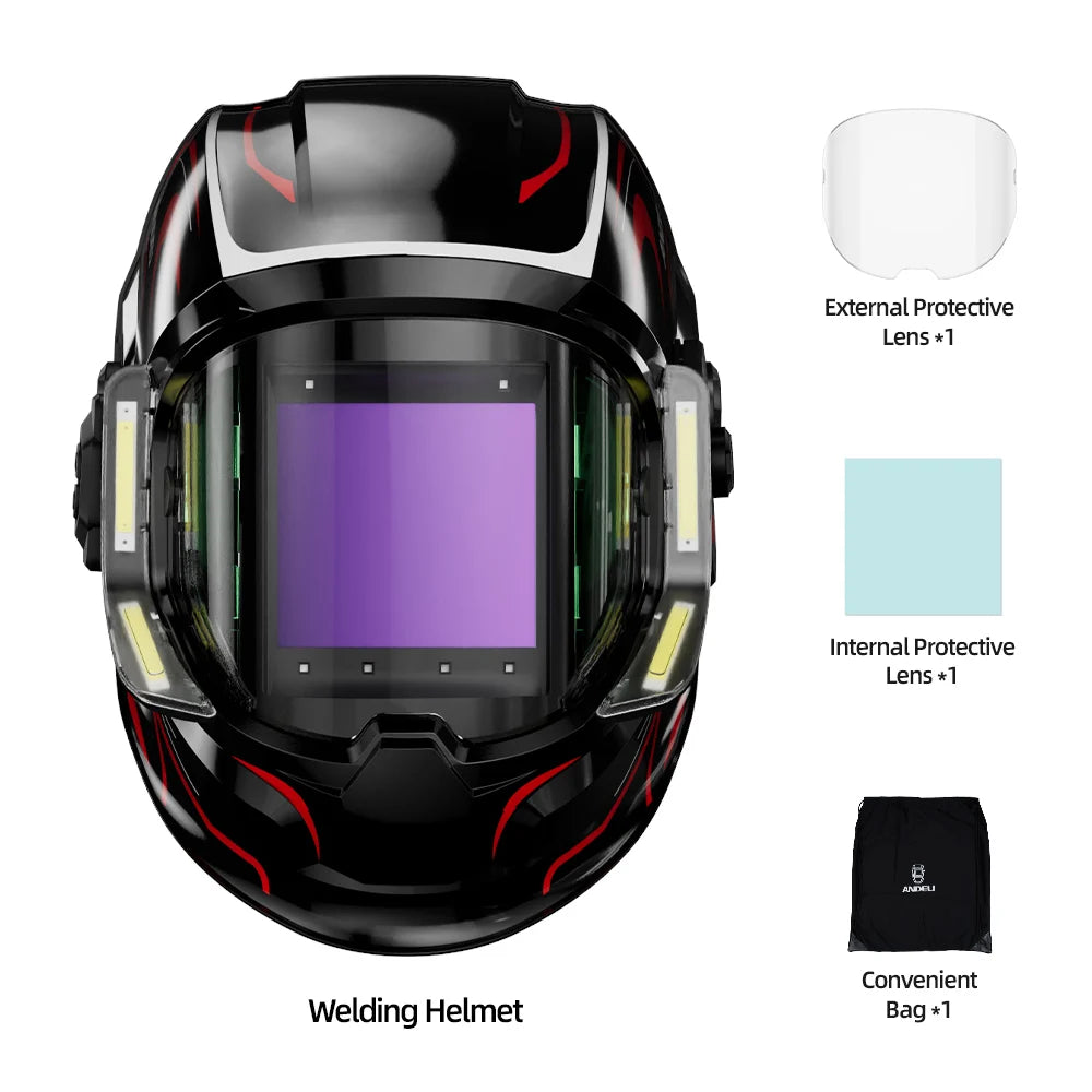 Auto Darkening Welding Helmet True Color Large Screen