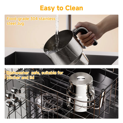 7in1 Electric Milk Frother Steamer Hot Cold Foam Maker
