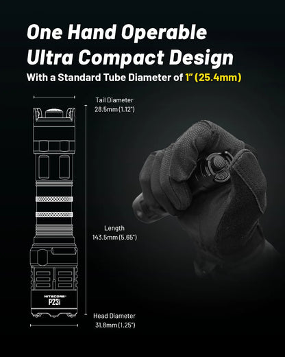 3000 Lumen USB C Tactical Flashlight with Long Range Beam
