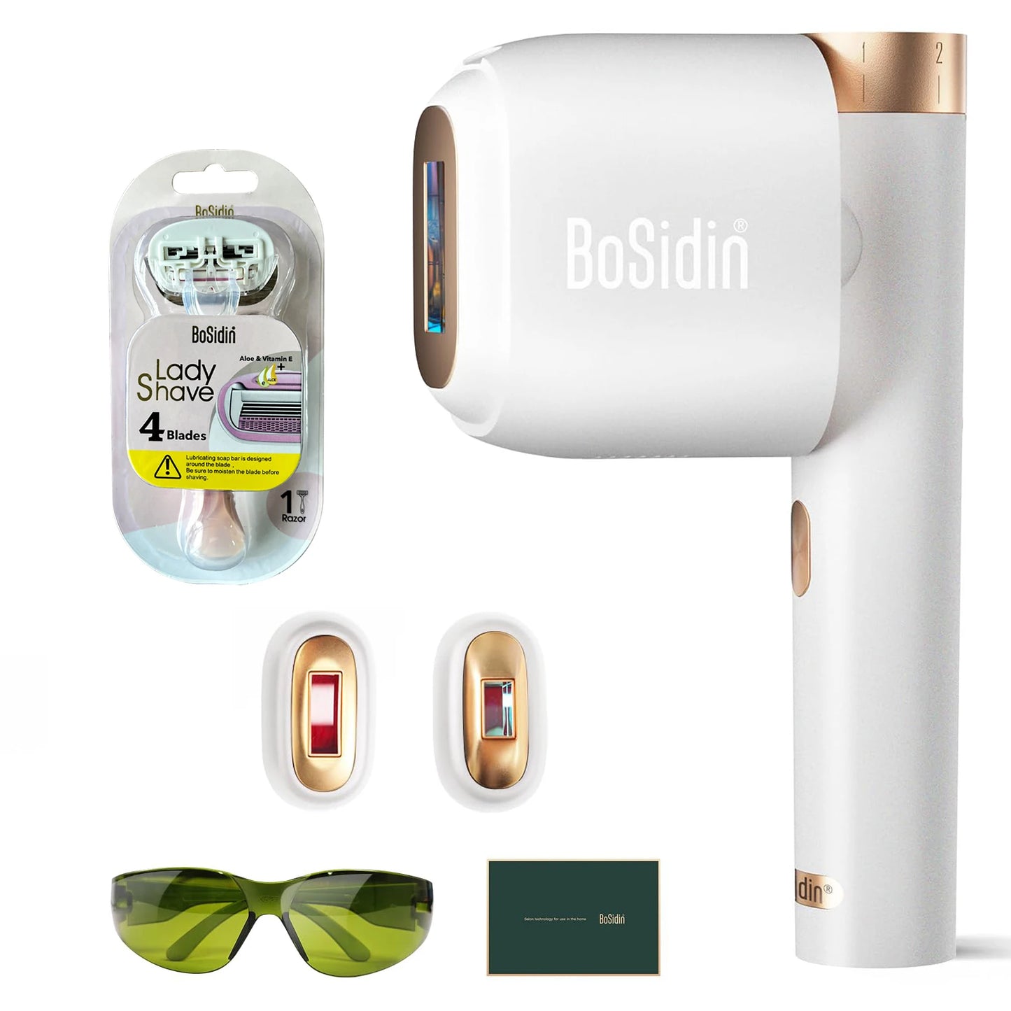 White IPL Hair Removal System with Skin Rejuvenation Function