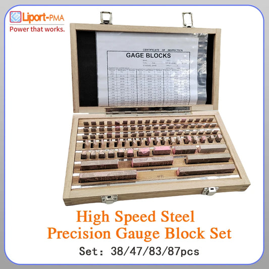 Precision Gauge Block Set 83pcs Grade 1 Steel