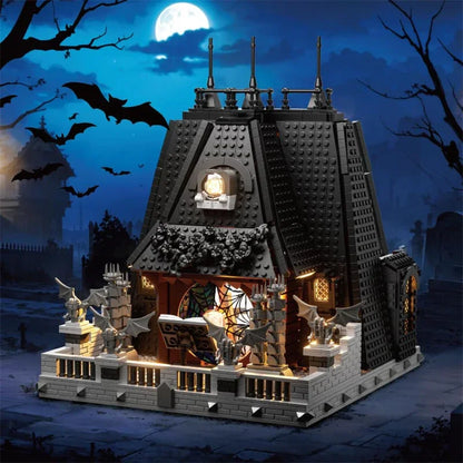 2419PCS Wednesday Addams House Building Block Model Kit
