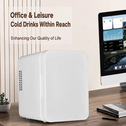 4L Mini Car Fridge Freezer for Car and Home Use