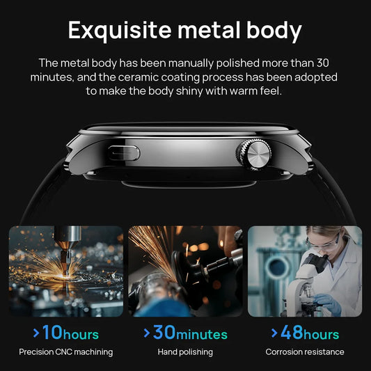 Khaki Gray Smartwatch 466×466 UHD GPS Bluetooth Call