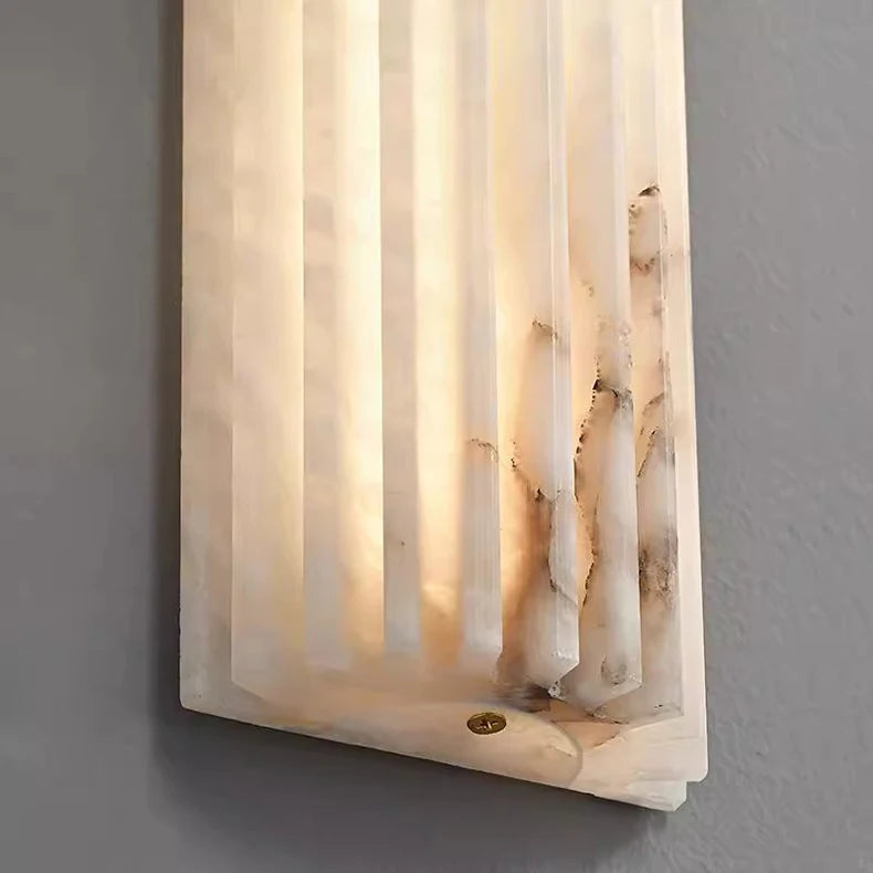 45cm Marble LED Wall Light with Soft Natural Illumination