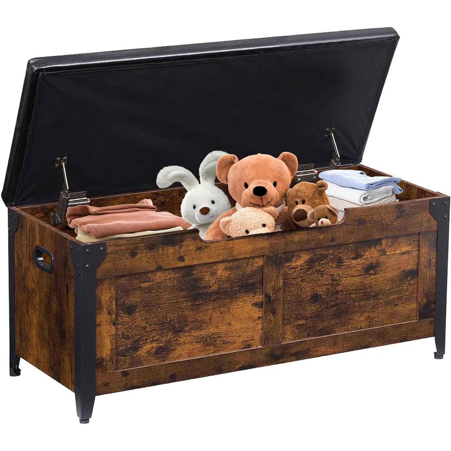 Retro Storage Chest Ottoman Bench Bedroom & Entryway