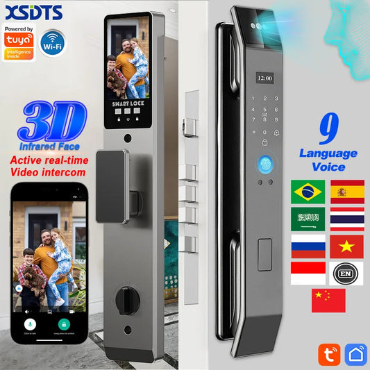 WiFi Smart Door Lock Face Recognition Camera Video Call
