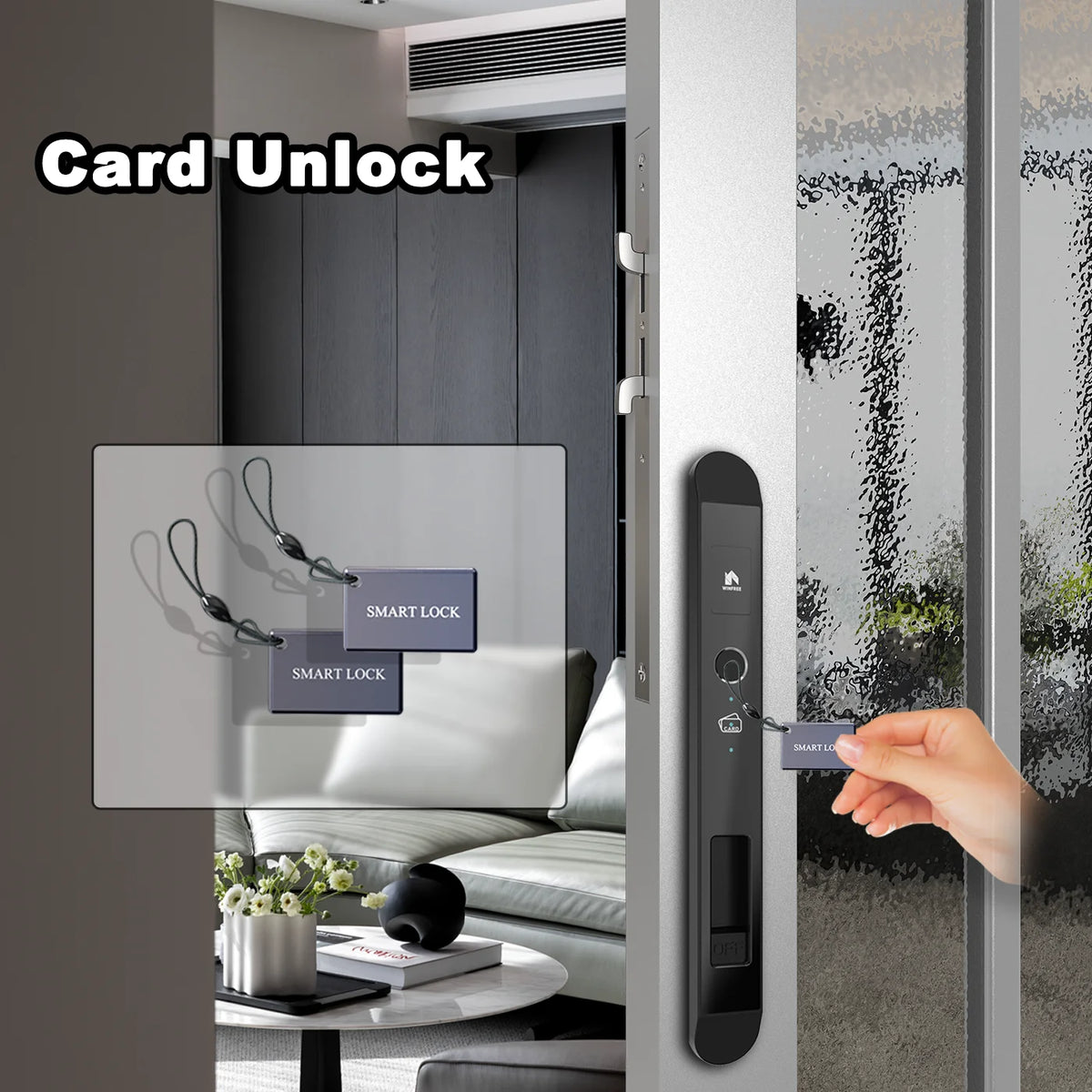 Smart Sliding & Swing Door Lock with Tuya Bluetooth