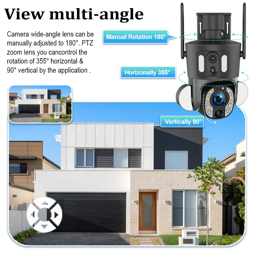 WiFi 20X Zoom 8MP Outdoor PTZ Security Camera