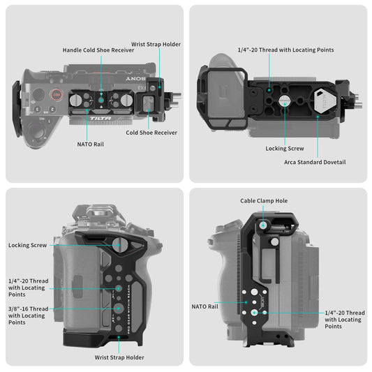 Portable Camera Cage with Quick-Release Base FX3/FX30