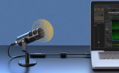Broadcast-Quality Dynamic Mic XLR Gaming Studio Use