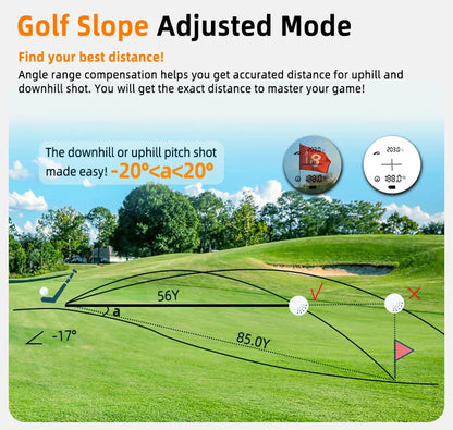 1200m Laser Rangefinder for Golf and Hunting with Vibration