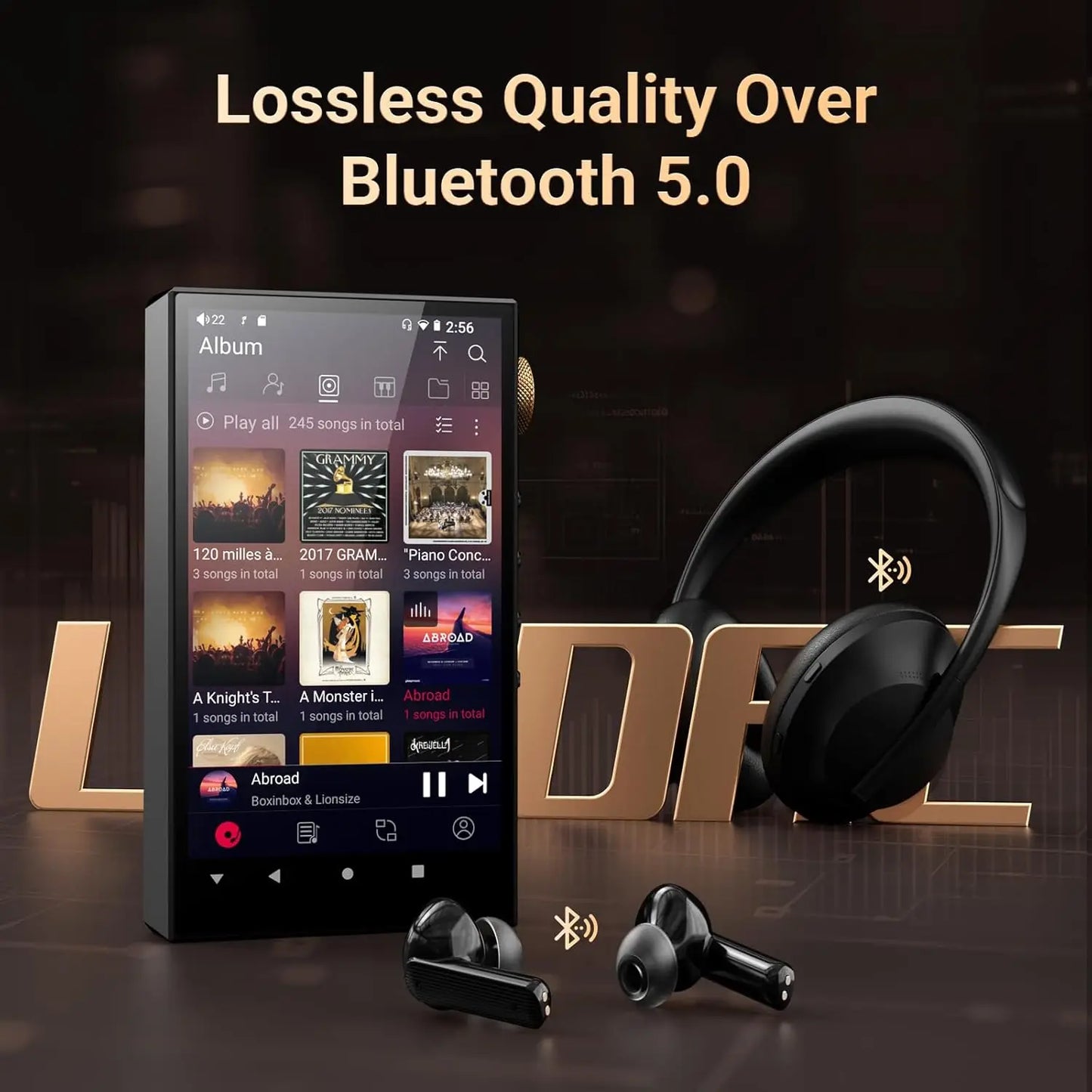 Portable HiFi Music Player Dual ESS DAC 4.4mm Balanced