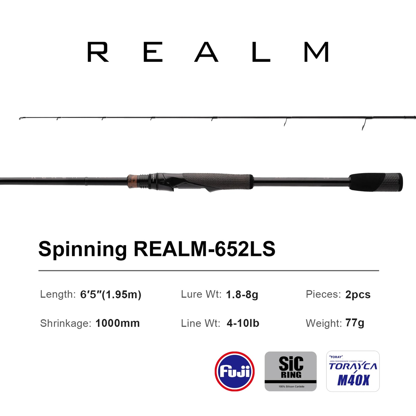 High-Action Light Carbon Rod with Fuji Guides