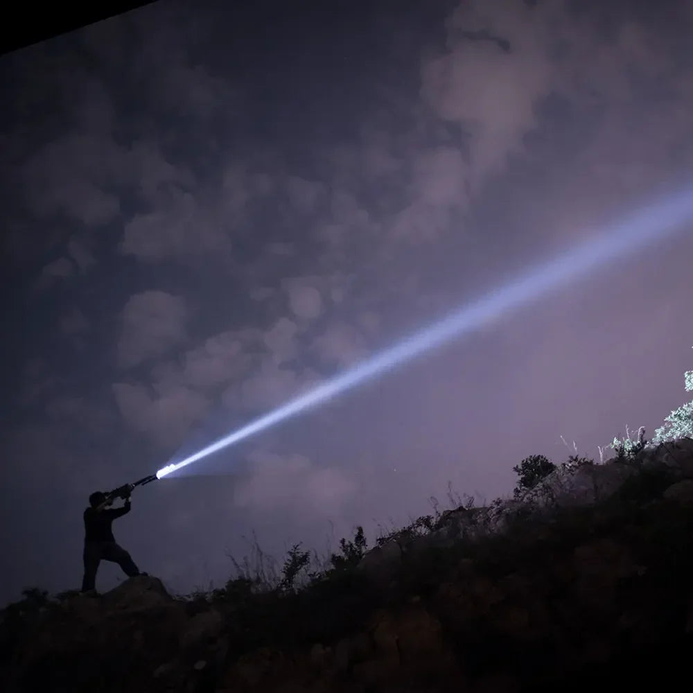 Powerful LED Hunting Torch 2300 Lumen with Rechargeable Battery