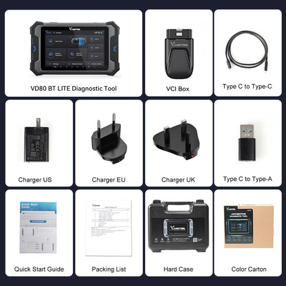 D80 BT LITE Bi-Directional ECU Diagnostic Tool Wireless