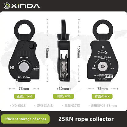 Electric Drill Rope Collector for Outdoor Rope Storage