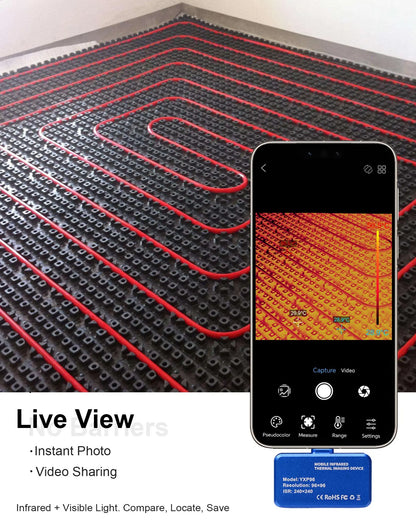 USB-C Thermal Camera 320x240 Infrared Imager Macro Lens