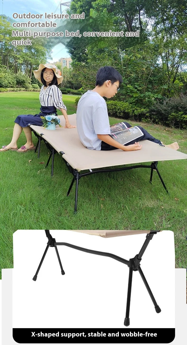 Portable Folding Camping Cot 65cm Ultralight Bed