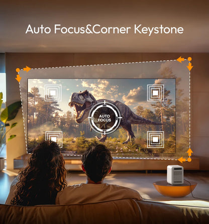 Smart Mini Home Theater Projector 4K 1080p WiFi Portable Cinema