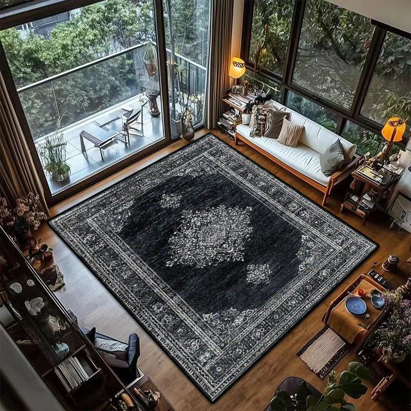 Large Persian Style Rug Non Slip Living Room Carpet