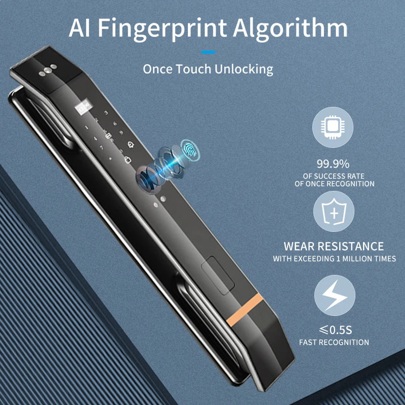 3D Face and Fingerprint Recognition Home Lock