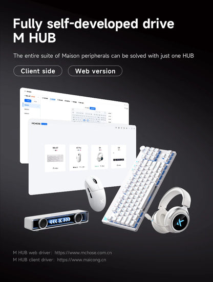 8K Magnetic Switch E-Sports Gaming Keyboard White