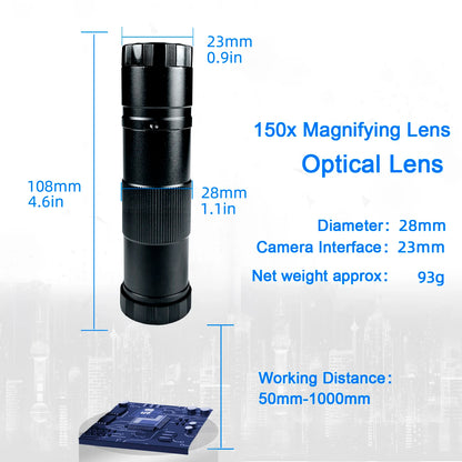 48MP 4K Digital Microscope with 150X Zoom and HDMI Output
